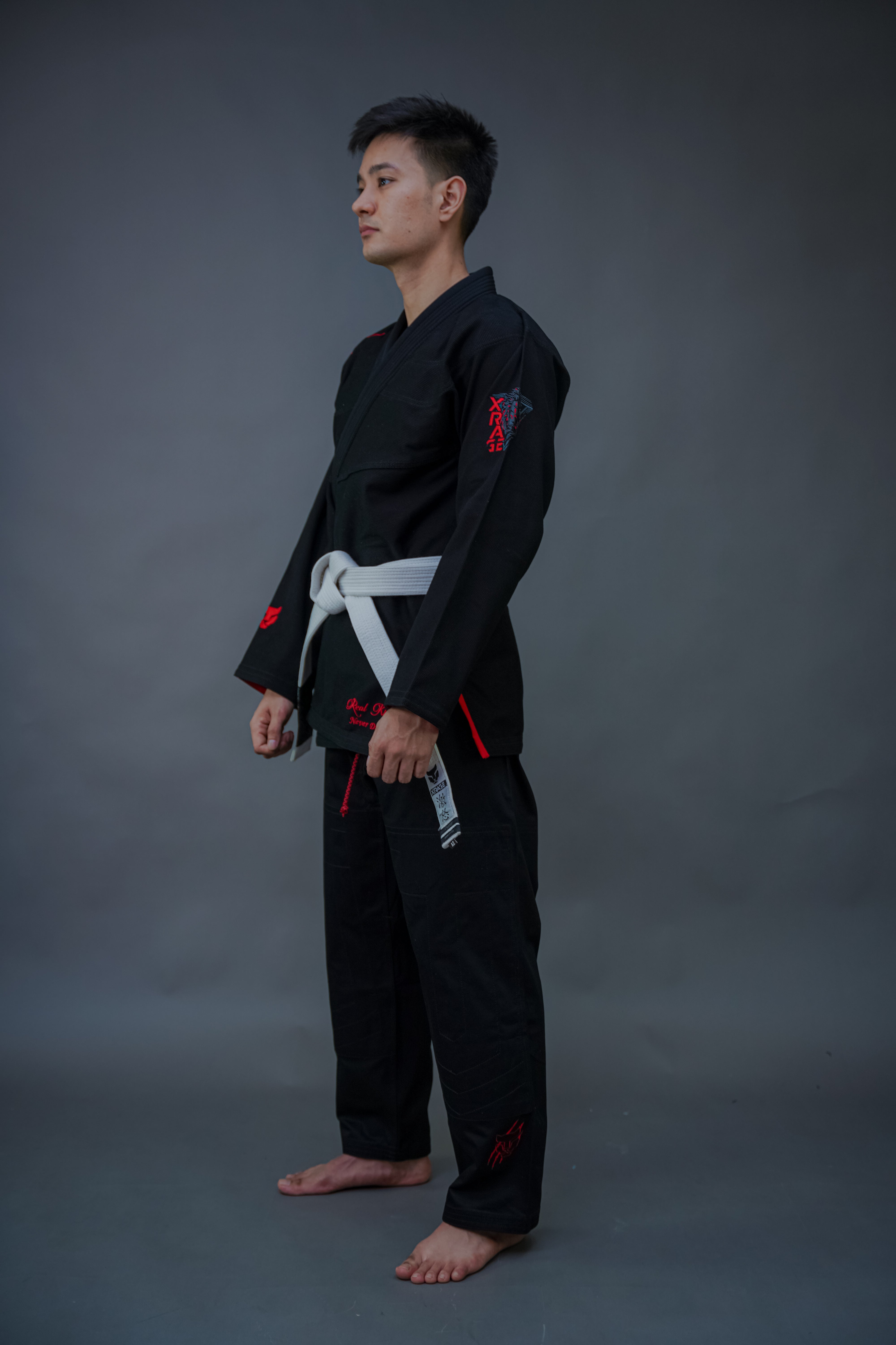 XRage Sports – Premium Men’s Jiu-Jitsu Gi (Black Red Edition)